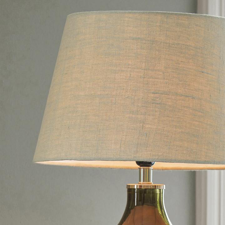 Image du produit Loberon Lampe de table Morazan vert/lin (E27)