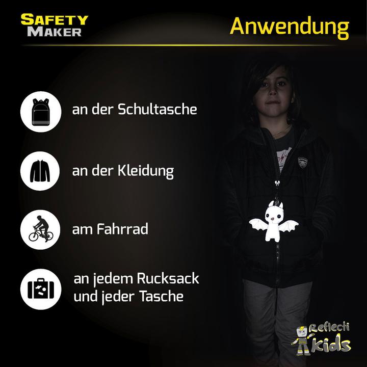 Produktbild SafetyMaker Soft Anhänger Batty reflektierend