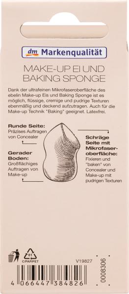 Produktbild dm ebelin Make-up Ei und Baking Sponge