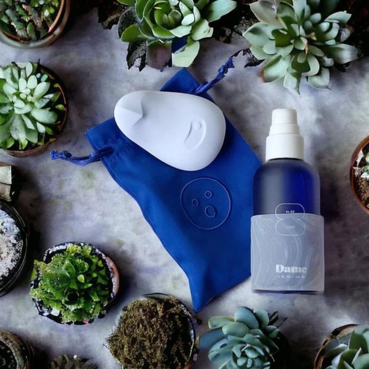 Actual product image Dame Products Pom Flexible Vibrator Ice