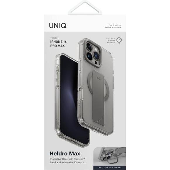 Thumbnail - Uniq etui Heldro Max iPhone 16 Pro Max 6.9" Magclick Charging przezroczysty/clear lucent (Apple iPhone 16 Pro Max), Smar...