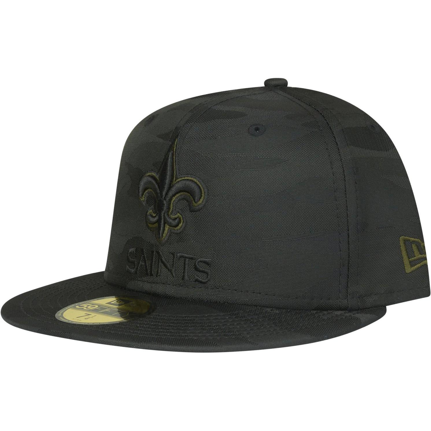 New Era, Herren, Cap, 59Fifty Fitted Cap - NFL New Orleans Saints - 6 7/8, Schwarz, (6 7/8)