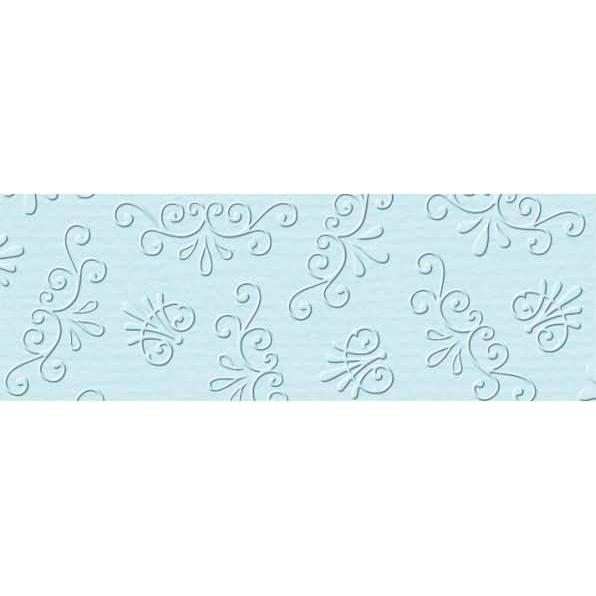 Ursus, Bastelpapier, Prägekarton Elegance 220g/qm 23x32cm VE=5 Blatt Rokoko hellblau (220 g/m², 5 x)