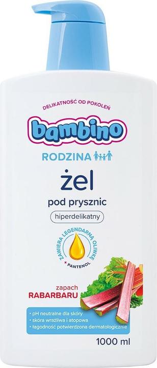 Immagine prodotto Bambino Family Gel doccia iperdelicato - Fragranza di rabarbaro 1000ml (1000 ml)