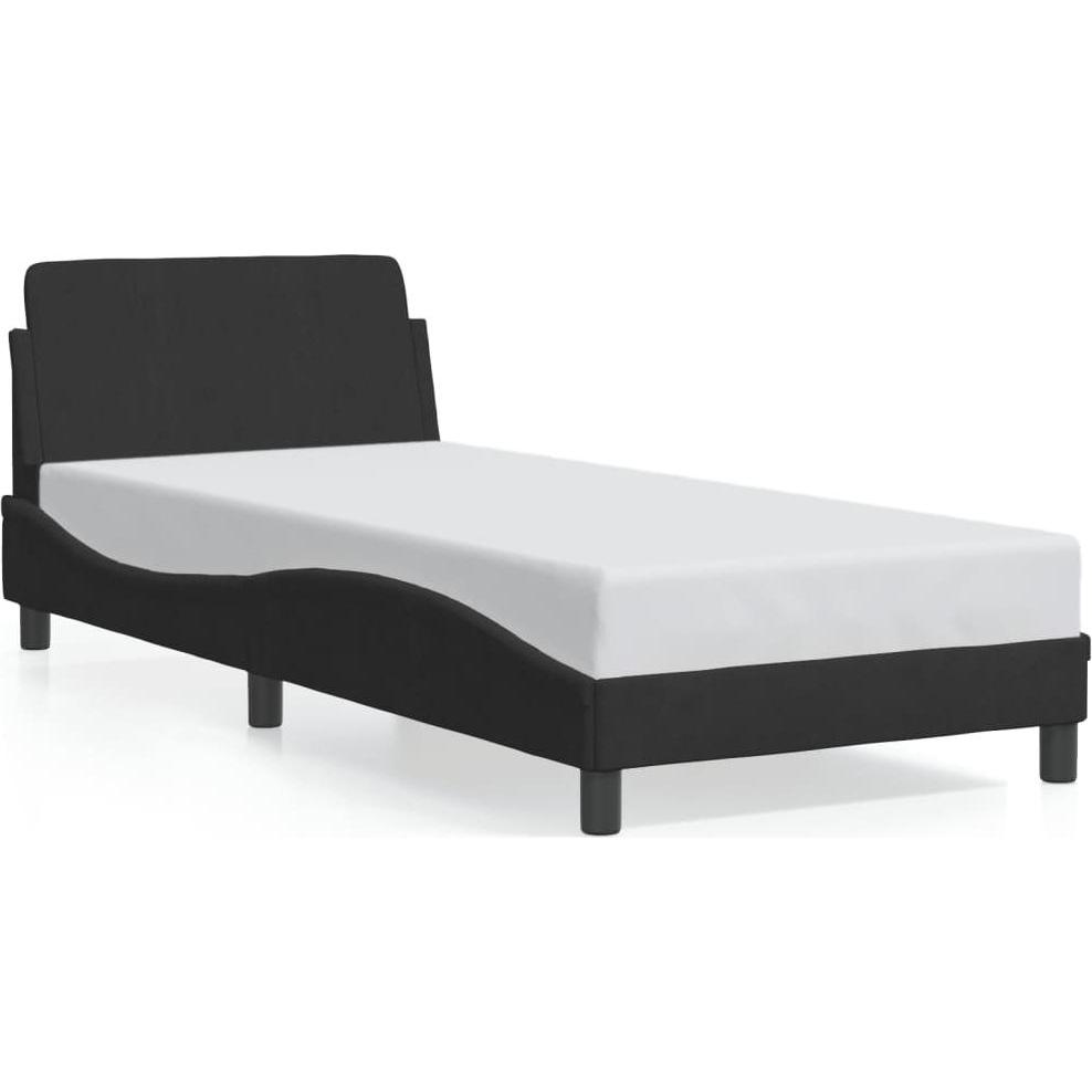 VidaXL, Bett, Bettgestell mit Kopfteil Samt (80 x 200 cm)