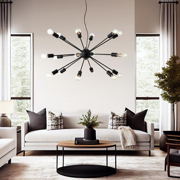 Produktbild Brilliant Dree Pendelleuchte 98cm schwarz matt Mass: 140x90.5 (E27)