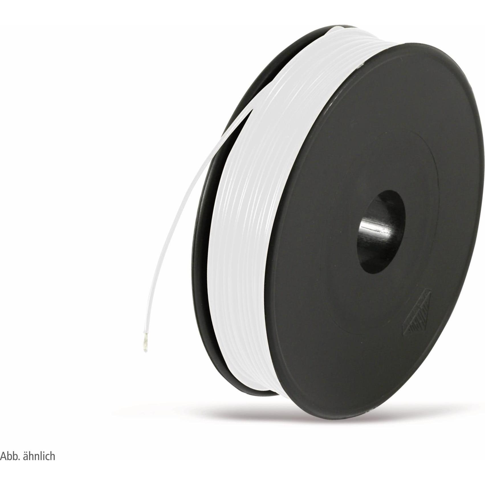 Eneroid, Kabelleitung, Schaltlitze LiYv, 0,25 mm², 25m Spule, weiss (25 m)