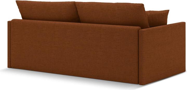 Actual product image Cosmopolitan Design Sofa With Bed Function, "Shannon", 3 Seats, Brick, 209x94x87 Made in Europe (3-seater)
