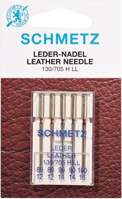 Actual product image Schmetz Sewing machine needles leather size 80-100 5 pcs