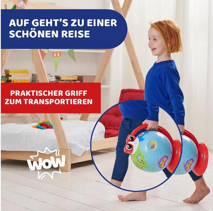 Actual product image Chicco Edu Globe, educational German-speaking globe, for learning geography, music, knowledge (German)