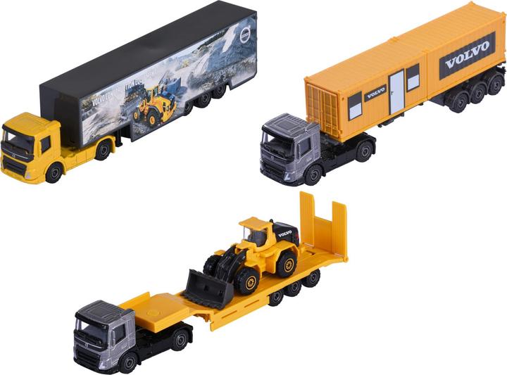 Produktbild Majorette Volvo Construction Transporter, 3-sort.