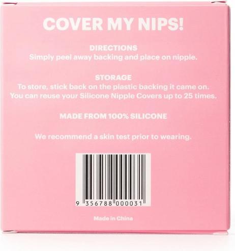 Immagine prodotto Booby Tape Silicone Nipple Covers (Confezione singola, Taglia unica)