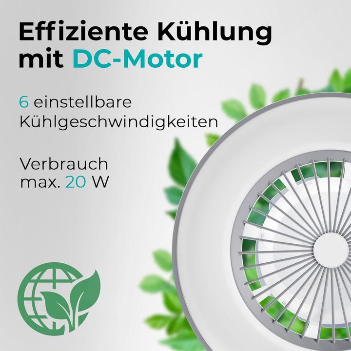 Produktbild Noaton Deckenventilator Vega mit LED-Beleuchtung & Lautsprecher (45 dB)