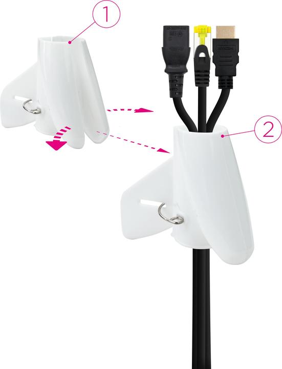 Actual product image Nanocable 10.36.0001-W (Cable conduit, 100 cm)