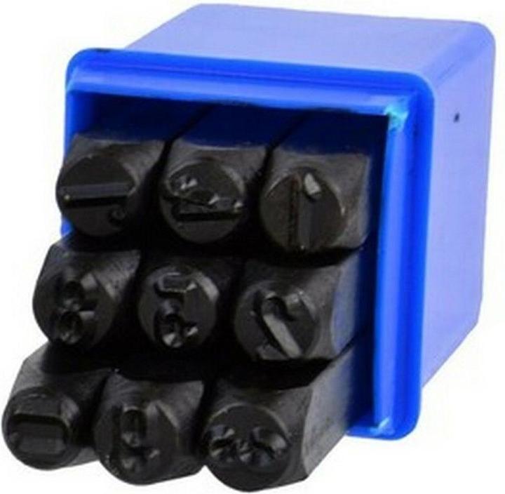 Actual product image GEKO Number punch 8 mm, 9 pcs.
