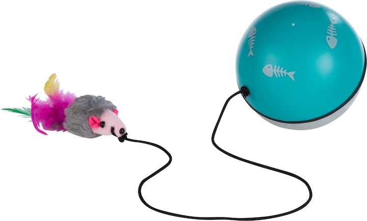 Trixie Palla Turbinio con motore e mouse (Occupazione giocattolo)