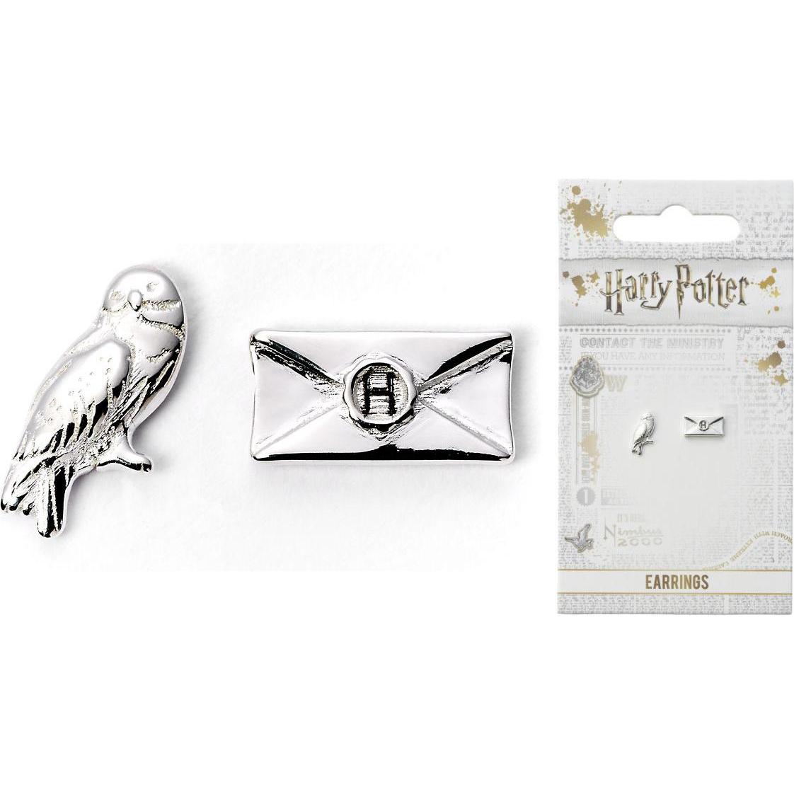 GED, Orecchini, Harry Potter Hedwig & Letter Stud Earrings