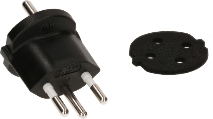 Actual product image Max Hauri Power plug adapter (Type 12, CEE 7/7)