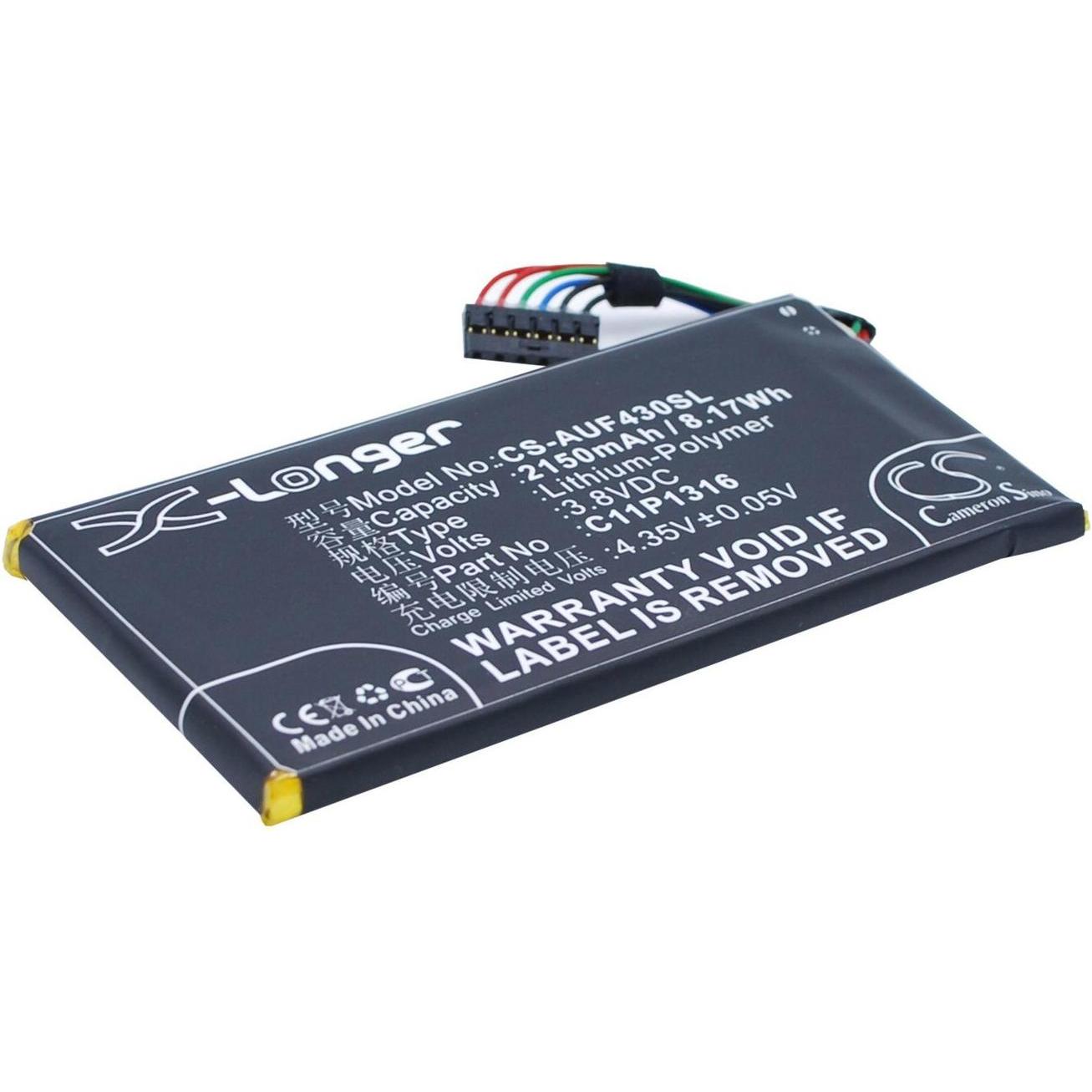 Thumbnail - CoreParts Battery for Asus Mobile (2150 mAh), Notebook Akku, Schwarz