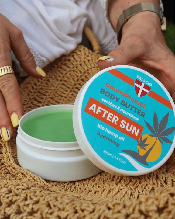 Immagine prodotto Palacio CannaProtect After-Sun Körperbutter mit Hanf, 200 ml (200 ml, Balsamo doposole)