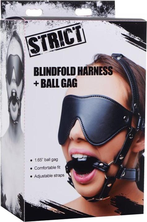 Produktbild XR Brands Kopfgeschirrr mit Augenbinde und Knebel
