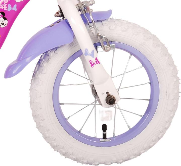 Actual product image Disney Minnie Cutest Ever! Kinderfiets - Meisjes - 12 inch - Roze - Twee handremmen (12")
