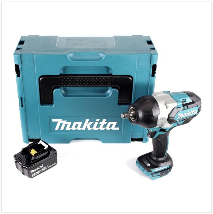 Produktbild Makita DTW 1002 M1J Akku Schlagschrauber 1/2“ 18V 1000Nm Brushless + 1x Akku 4,0Ah + Makpac - ohne