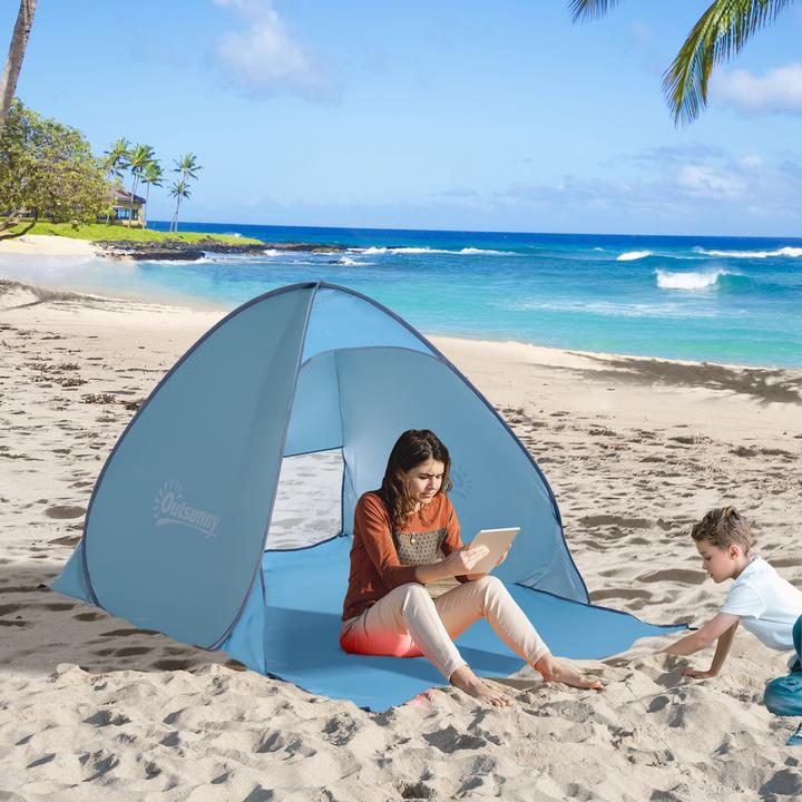 Immagine prodotto Outsunny Tenda pop-up per 2 persone (Tenda pitching, 0.80 kg, 2 persone)