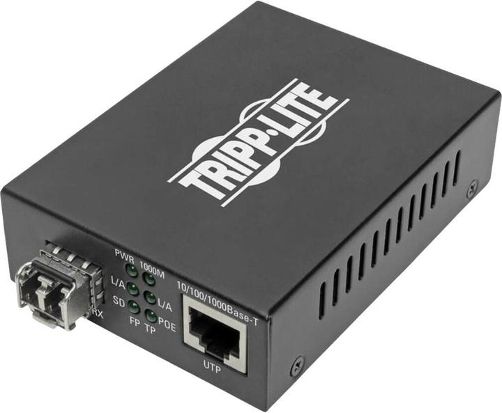 Eaton TRIPPLITE Gigabit Multimode Fibre to Ethernet Media Converter PoE+ - International Power Cable