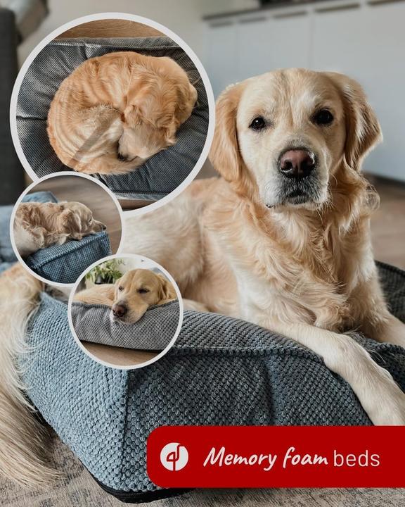 Produktbild Flamingo Baldar Orthopedisch Hondenbed â€“ Roze, 80 cm | Heerlijk Steunend & Zacht voor je Hond (Hund)