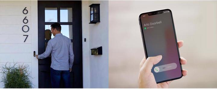 Produktbild Arlo Kabellose Essential Video-Türklingel, weiss (App)