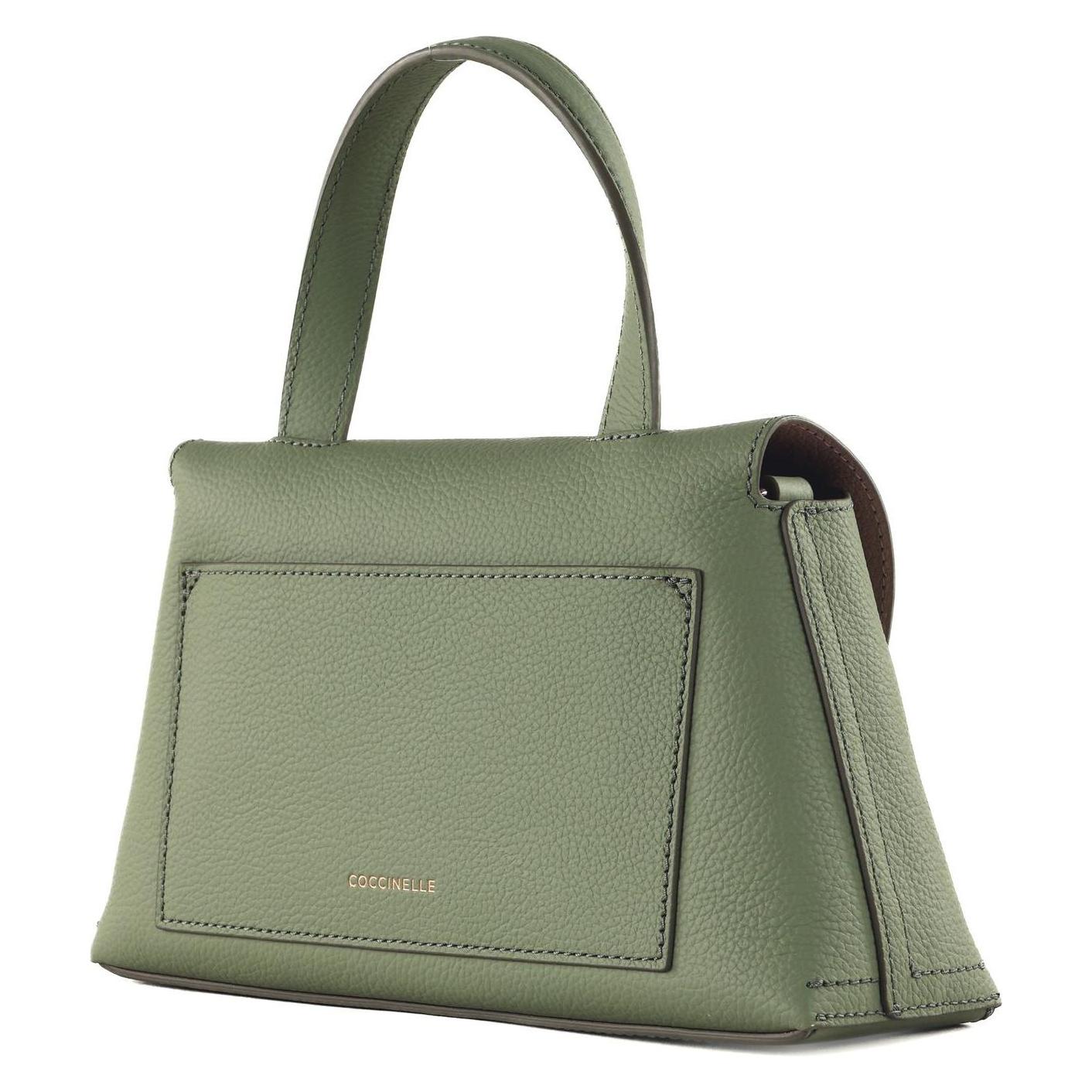 Coccinelle, Damen, Handtasche, Nikla Handbag Double Grainy Leather, Grün