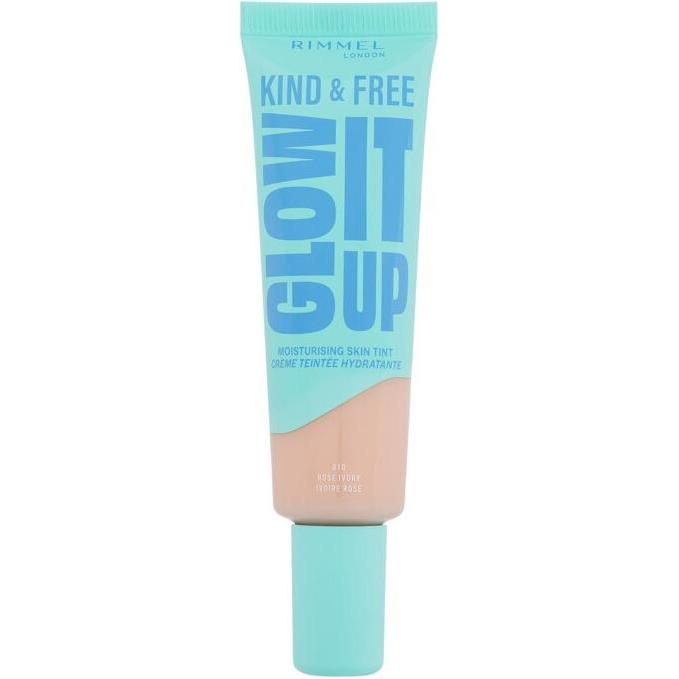 Rimmel London, Foundation, Kind & Free Glow It Up Moisturising Skin Tint (010 Rose Ivory)