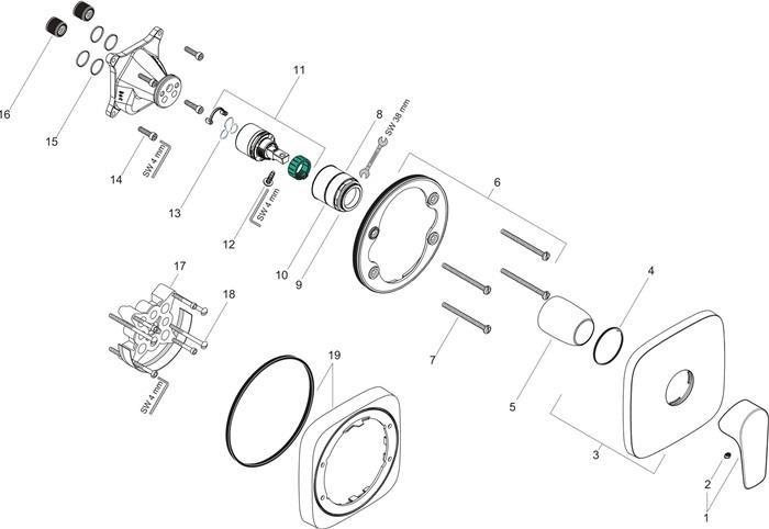 Actual product image hansgrohe Talis E chrome