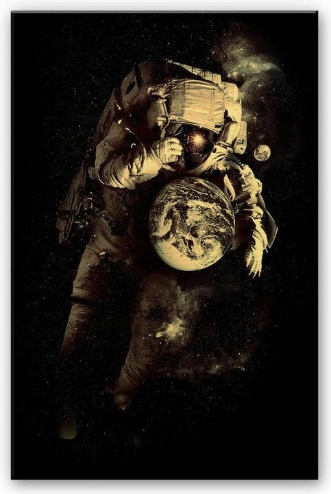 Produktbild Trenddeko Goldeffekt - It's a small world after all (70 x 100 cm)