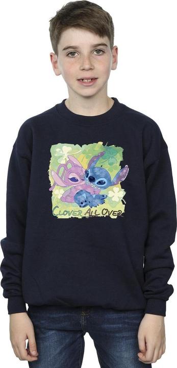 Actual product image Disney Boys Lilo And Stitch St Patrick's Day Clover Sweatshirt (152, 158)