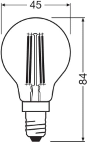 Produktbild Osram LED-Lampe Classic, dimmbar, E27, 2,5 W, 2700 K, EEK: B, 470 lm, IP20, warmweiss (E14, 470 lm, 6 x)