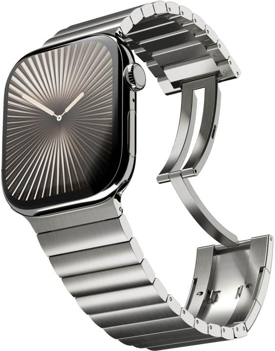 Actual product image Vonmählen Edelstahl Gliederarmband Pro für Apple Watch 44/45/46/49mm, wüstensand (Stainless steel, Stainless steel)