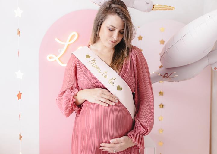 Produktbild Partydeco Sash Mom to be, pale pink, 75 cm (1 pkt / 1 pc.) (1 Stück)