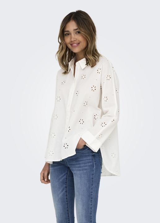 Produktbild Only Onlnew Lina Grace Ls Brod Angl Shirt Wvn (S)