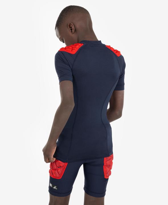 Offload Kids rugby shoulder protection R500 blue (140)