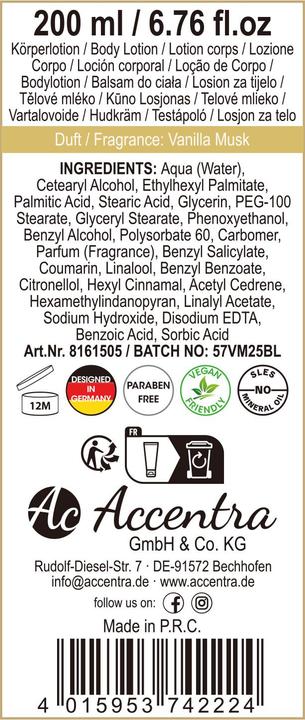 Productafbeelding Accentra Winter Magic Körperlotion 200 ml (Lichaamscrème, Lichaamslotion, 200 ml)