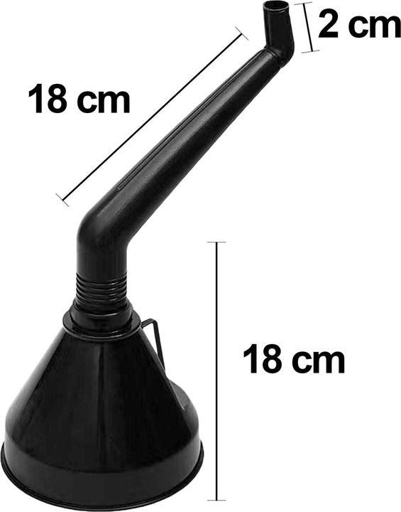 Produktbild Avizar Kraftstofftrichter 18 cm mit gebogenem Ausguss