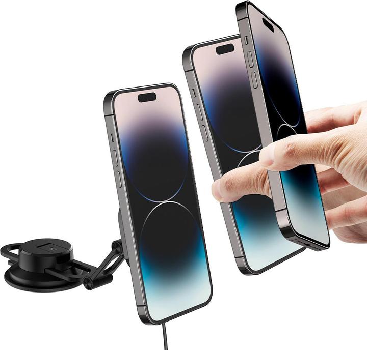 Immagine prodotto Spigen supporto per auto Onetap Pro 3 ITS35W-3 DASH z QI 10W per iPhone con Magsafe nero