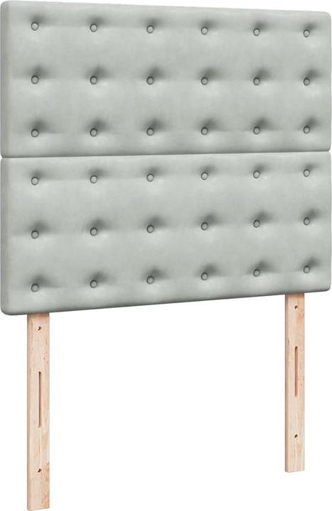 Actual product image vidaXL Bo x spring bed with mattress 120 x 190 cm velvet (120 x 190 cm)