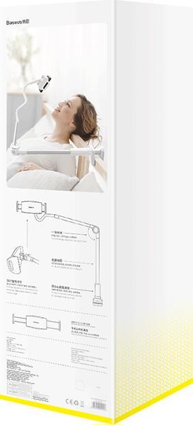 Actual product image Baseus Otaku life rotary adjustment lazy holder Pro Silver