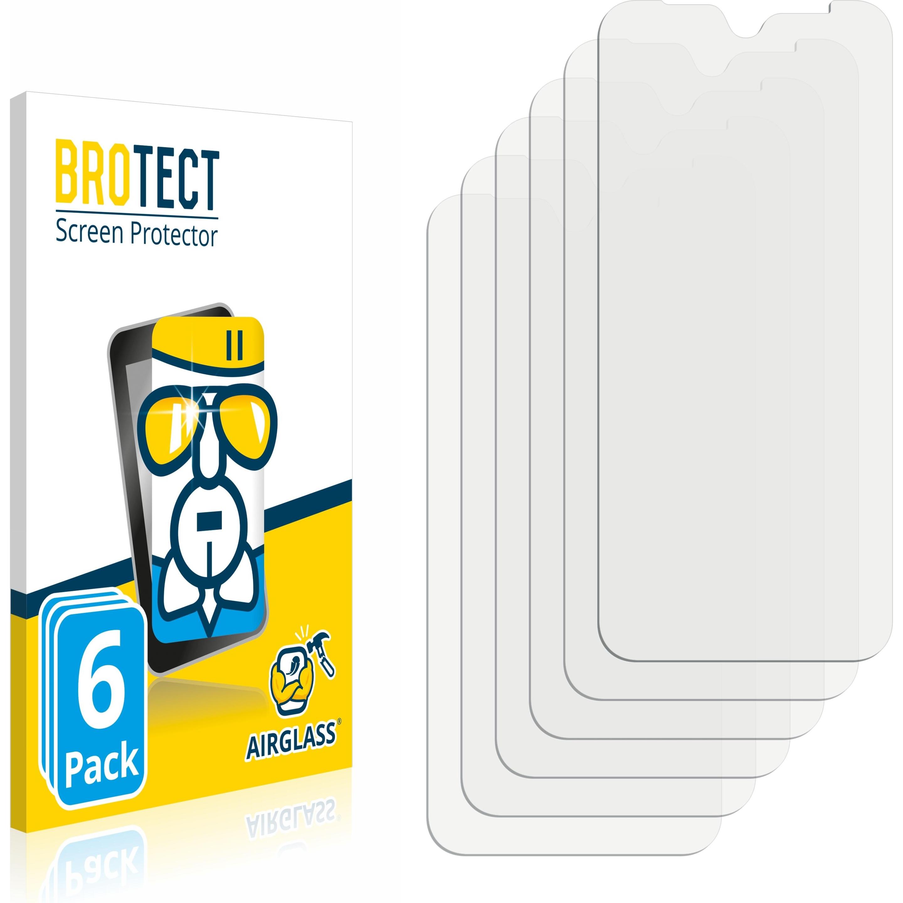 BROTECT AirGlass Panzerglasfolie (6 Stück, Fairphone 4), Smartphone Schutzfolie, Transparent