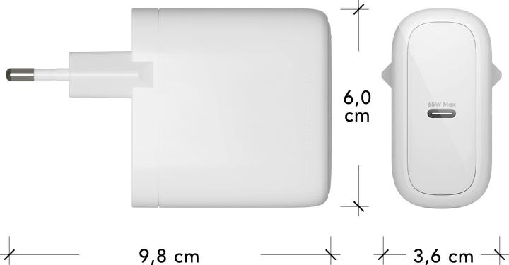 Actual product image dbramante1928 WALL CHARGER - USB-C 65W EU - (65 W, 1 portion)