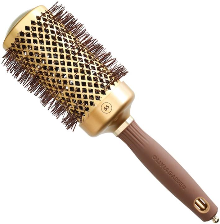 Actual product image Olivia Garden OLIVIA GARDEN Expert Blowout Shine szczotka do modelowania i suszenia włosów Złoto Brązowa 55mm