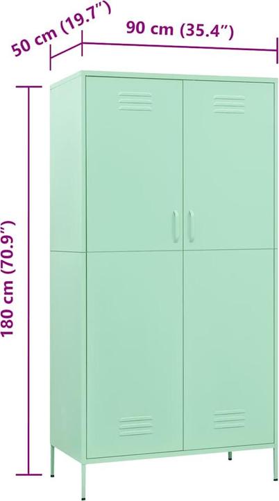 Immagine prodotto vidaXL Evsegniia (90 x 50 x 180 cm)